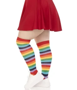 Regnbue stockings XL