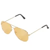 Retrobrille med gule glas