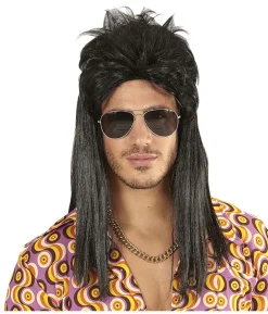 Rock Star paryk, sort