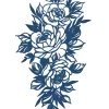 Rose og blade tatovering