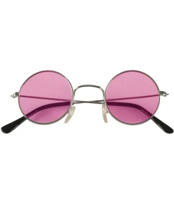 Runde 60er briller, pink