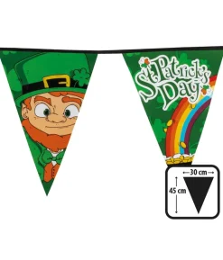 Sankt Patricks dag vimpelguirlande