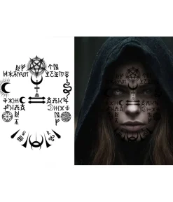 Satanisk ansigtstatovering