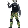 Skelet soldat kostume