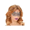 Sølv blonde halvmaske