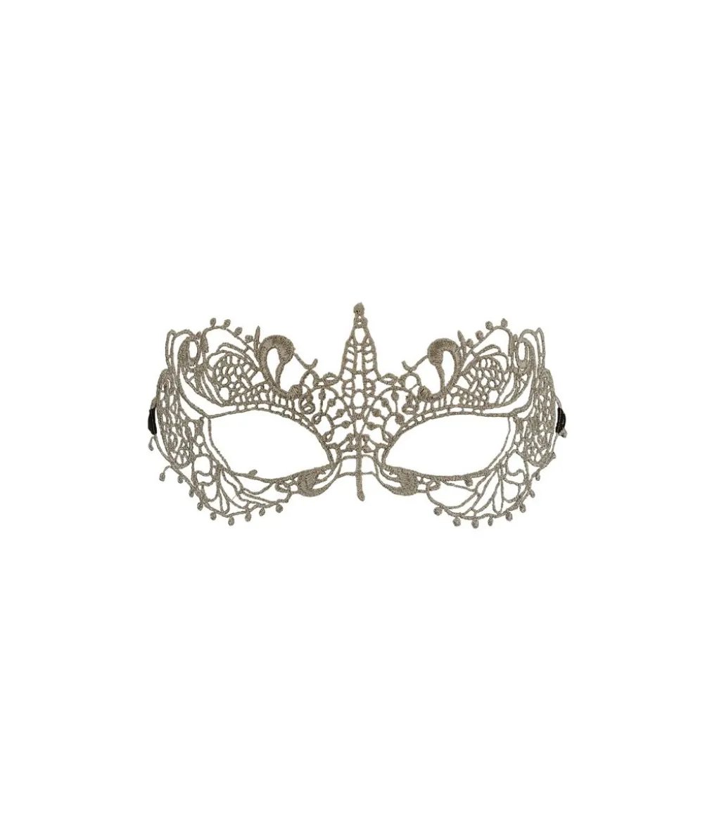 Sølv blonde halvmaske