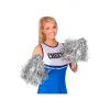 Sølv pom poms, 2 stk