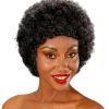Sort afro paryk