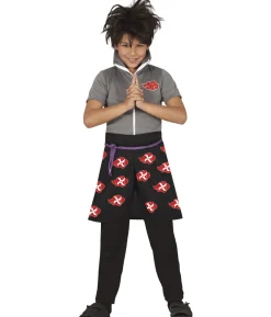 Sort Anime ninja kostume til drenge