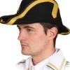 Sort Bicorn hat