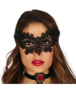 Sort blonde halvmaske