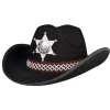 Sort cowboyhat, barn