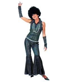 Sort Disco kostume