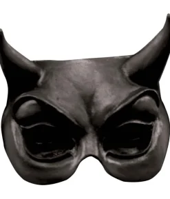 Sort djævle halvmaske