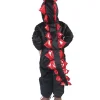Sort drage kostume