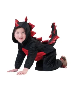 Sort drage kostume