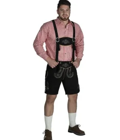 Sorte lederhosen, korte