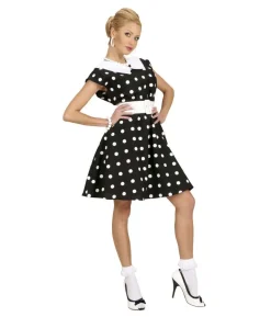 Sort 50er kjole kostume