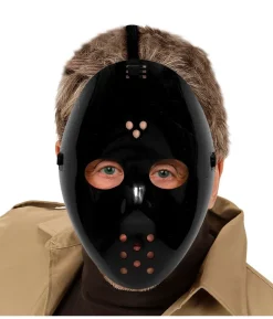 Sort hockey maske