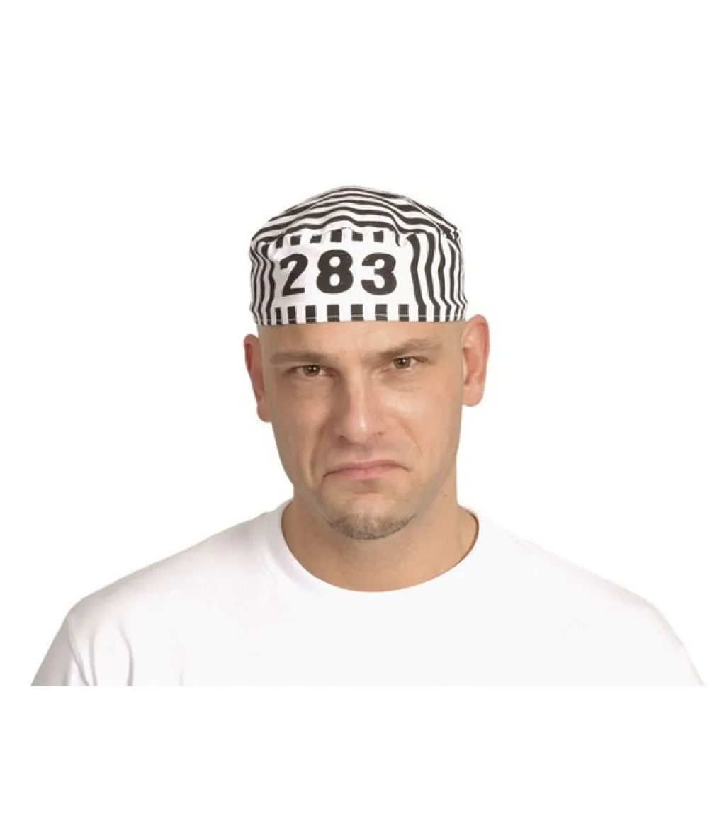 Sort og hvid fangehat