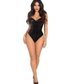 Sort palliet bodysuit
