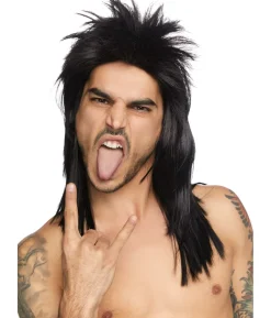 Sort Rockstar paryk