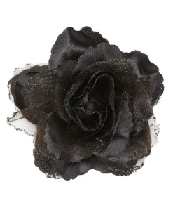 Sort rose hårklips