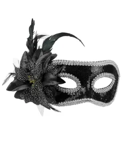 Sort Venice Fiore halvmaske
