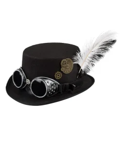 Steampunk hat med briller