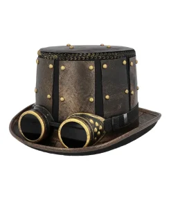 Steampunk hat med goggles