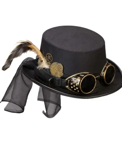 Steampunk hat med goggles