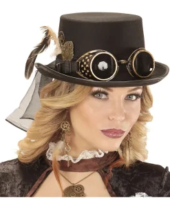 Steampunk hat med goggles