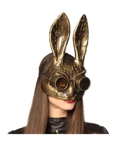 Steampunk Kanin halvmaske