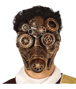 Steampunk maske, guld