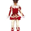 Striped Clown girl kostume