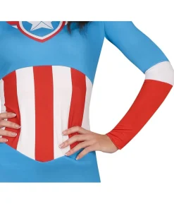 Superheltinde med stjerne kostume