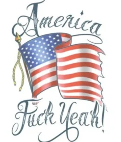 Tatovering America Fuck Yeah