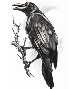 Tatovering Goth Raven