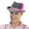 Tyrolerhat med pink bånd