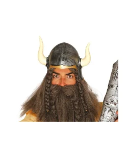Vikingehjelm med horn