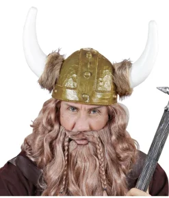 Vikingehjelm med pels