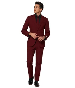 Vinrødt jakkesæt OppoSuits