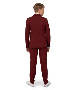 Vinrødt jakkesæt, teen