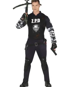 Zombie politi kostume