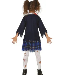 Zombie skolepige kostume